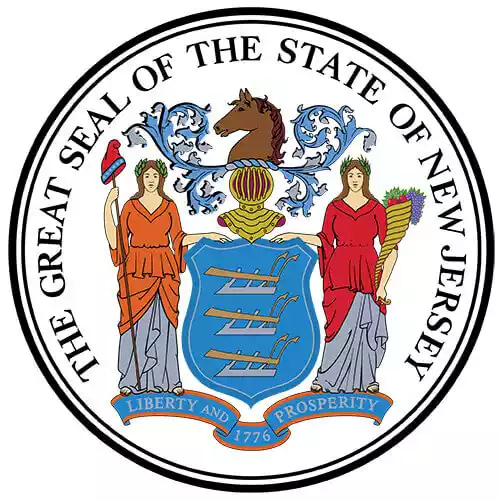 Colorful seal of NJ represents all municipalities.
